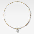 Classic Round Attachable Diamond Pendant With Beaded Chain (3mm)