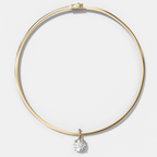 Classic Round Attachable Diamond Pendant With Reversible Omega Chain (3mm)
