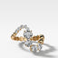 Claw Set Wave Diamond Ring