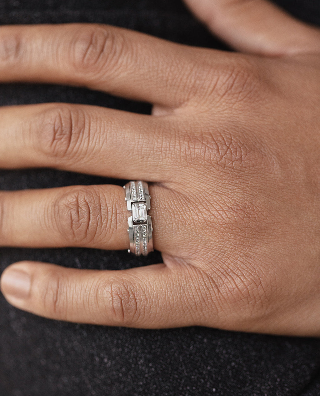 CLEBURNE Gold Statement Ring with 1.95ct Diamonds