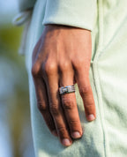 CLEBURNE Diamond Matching Wedding Band Set in Gold and Platinum