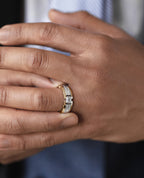 CLEBURNE Two-Tone Gold Statement Ring with 1.95ct Diamonds