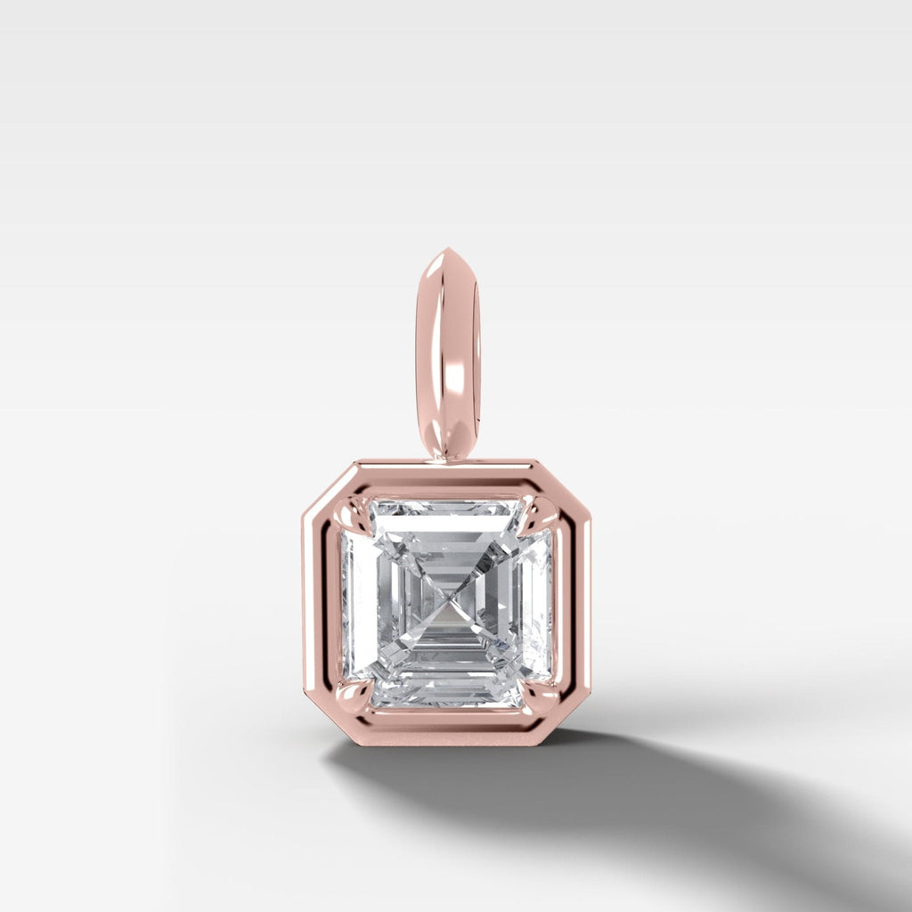 Club Asscher Attachable Diamond Pendant