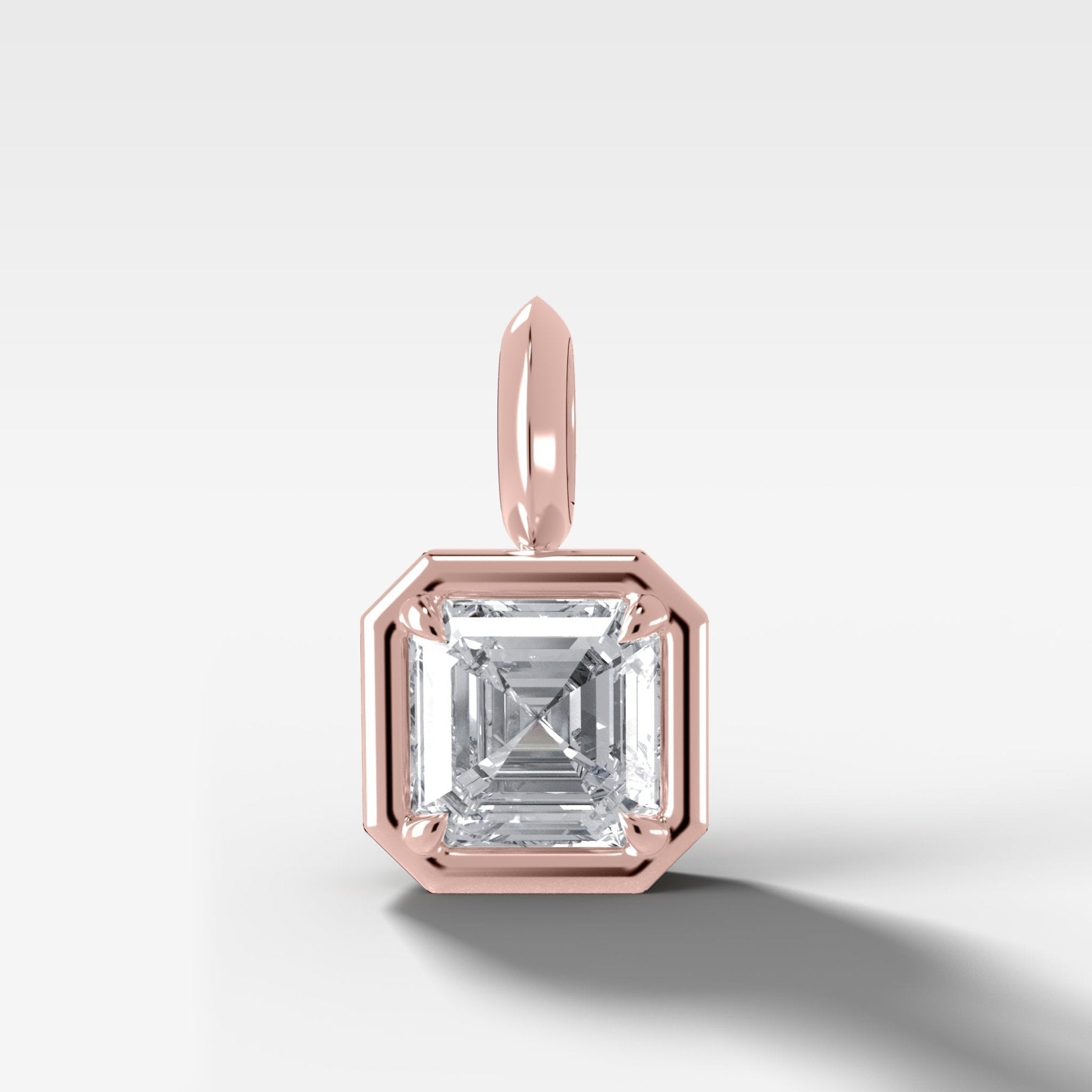 Club Asscher Attachable Diamond Pendant