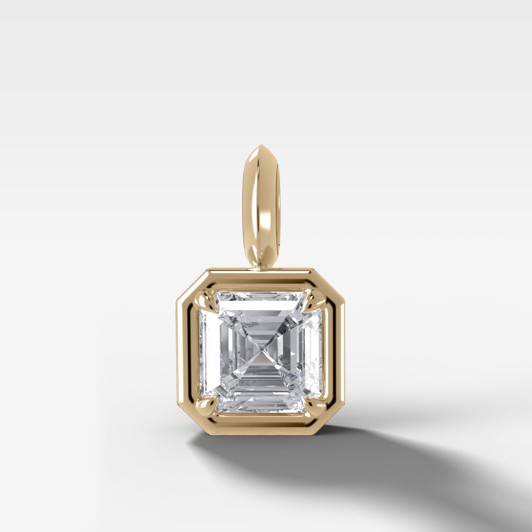 Club Asscher Attachable Diamond Pendant