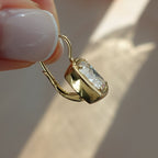 Club Dangle Earring with Elongated Cushion Cuts