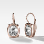 Club Dangle Earring with Elongated Cushion Cuts
