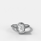 Club Diamond Initial Ring - Letter C