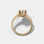 Club Diamond Initial Ring - Letter C