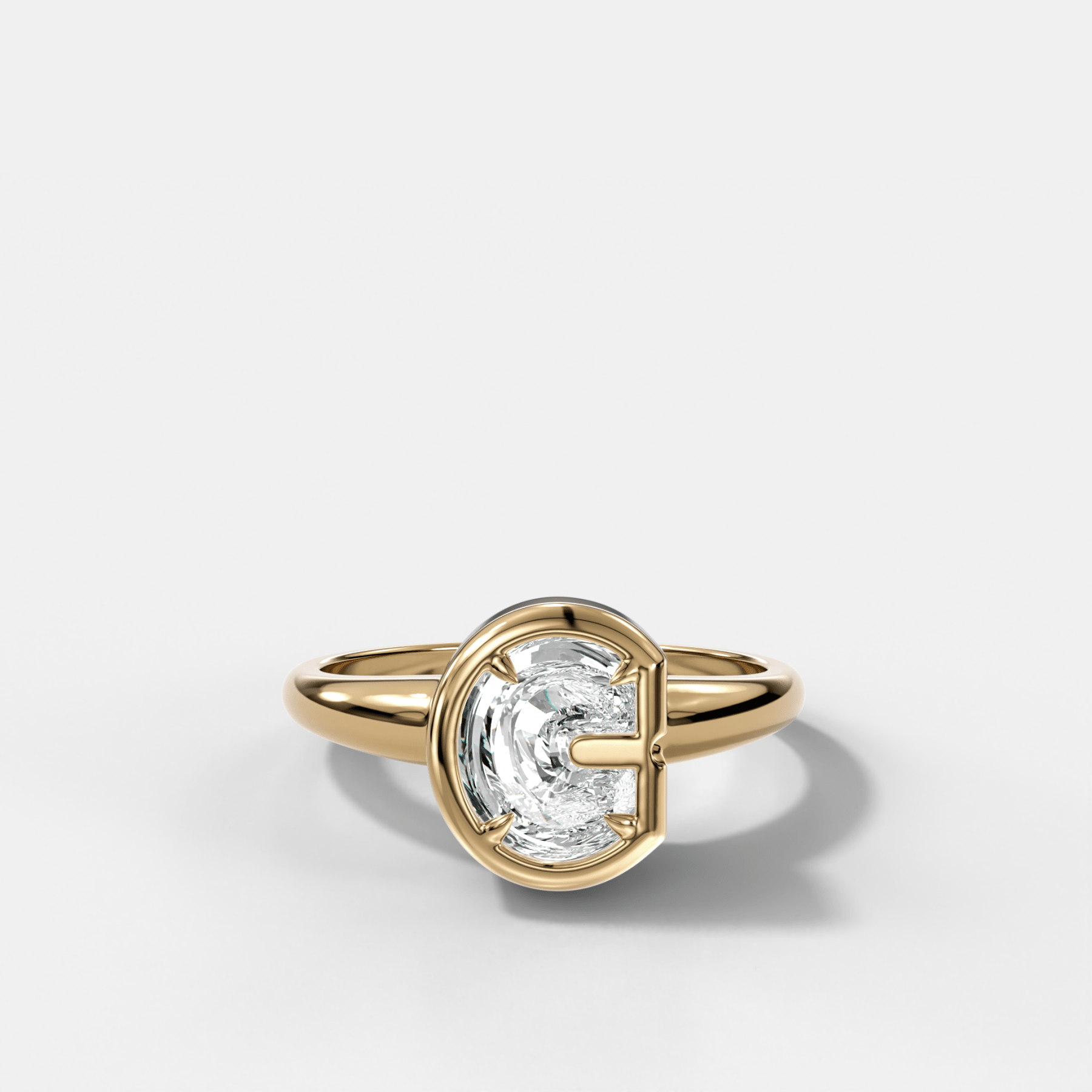 Club Diamond Initial Ring - Letter C Main image