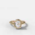 Club Diamond Initial Ring - Letter C