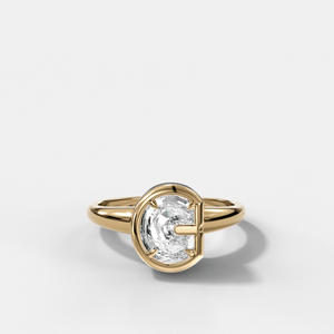 Club Diamond Initial Ring - Letter C