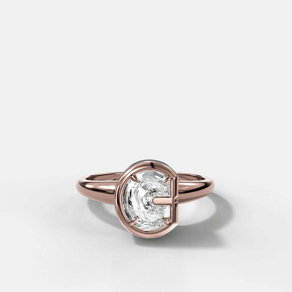 Club Diamond Initial Ring - Letter C
