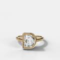 Club Diamond Initial Ring - Letter D