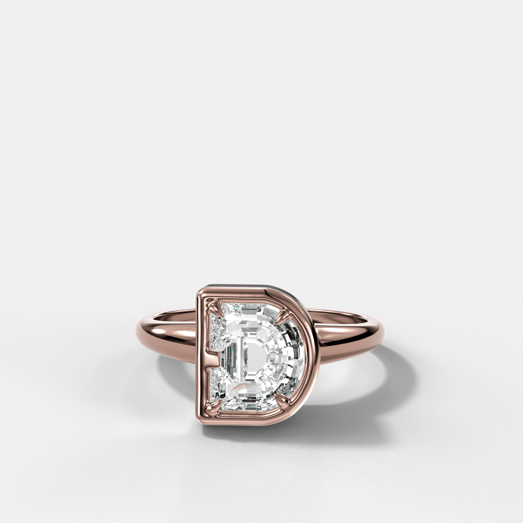Club Diamond Initial Ring - Letter D