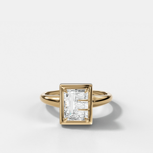 Club Diamond Initial Ring - Letter E