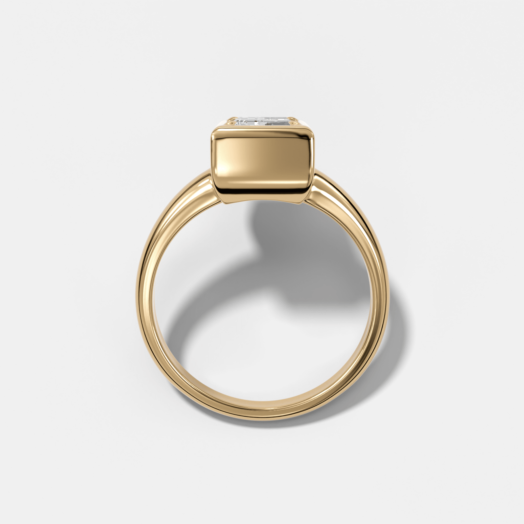 Club Diamond Initial Ring - Letter E Secondary image