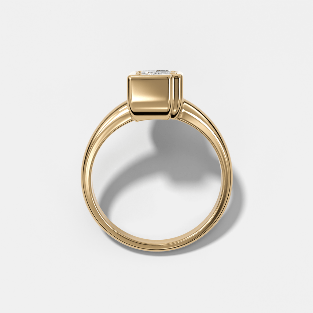 Club Diamond Initial Ring - Letter F