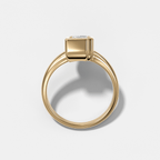 Club Diamond Initial Ring - Letter F
