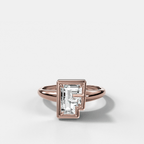 Club Diamond Initial Ring - Letter F