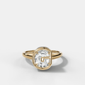 Club Diamond Initial Ring - Letter G