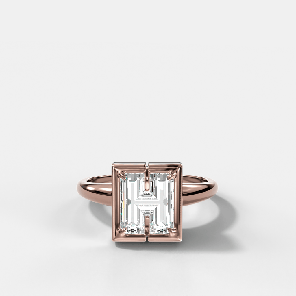 Club Diamond Initial Ring - Letter H