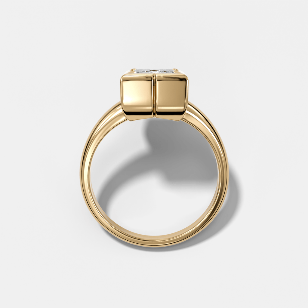 Club Diamond Initial Ring - Letter H