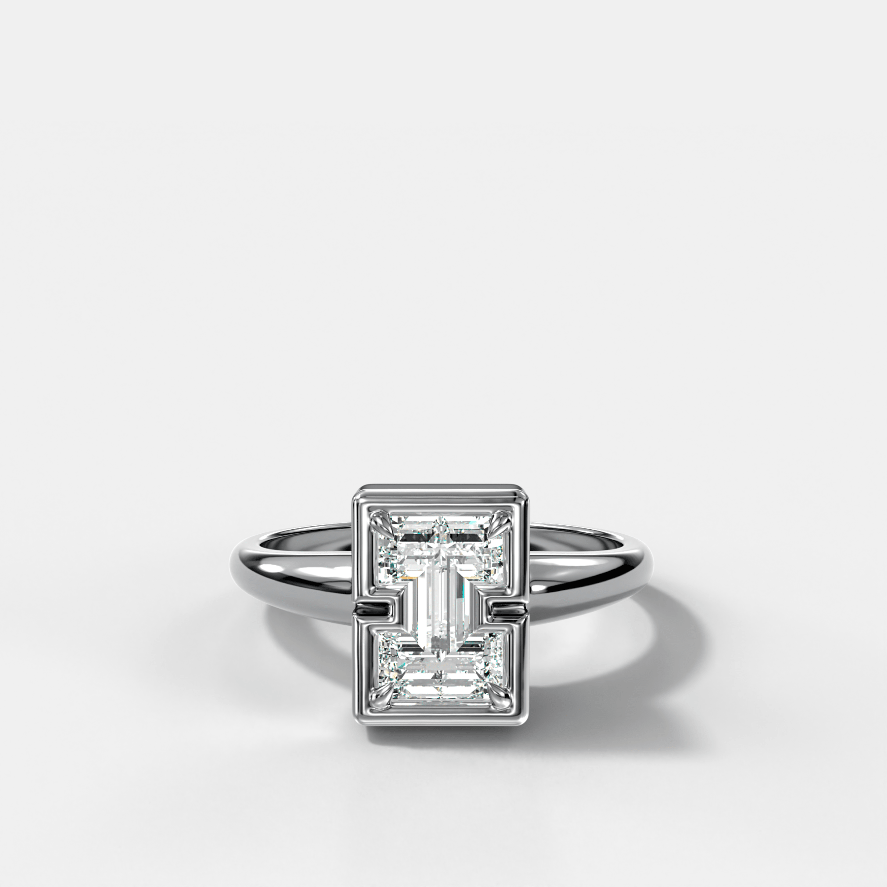 Club Diamond Initial Ring - Letter I