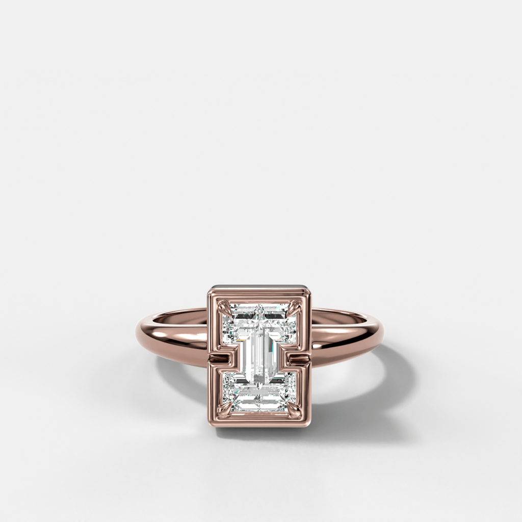Club Diamond Initial Ring - Letter I