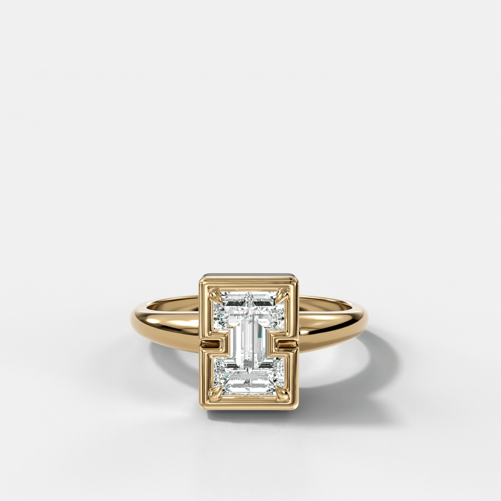 Club Diamond Initial Ring - Letter I