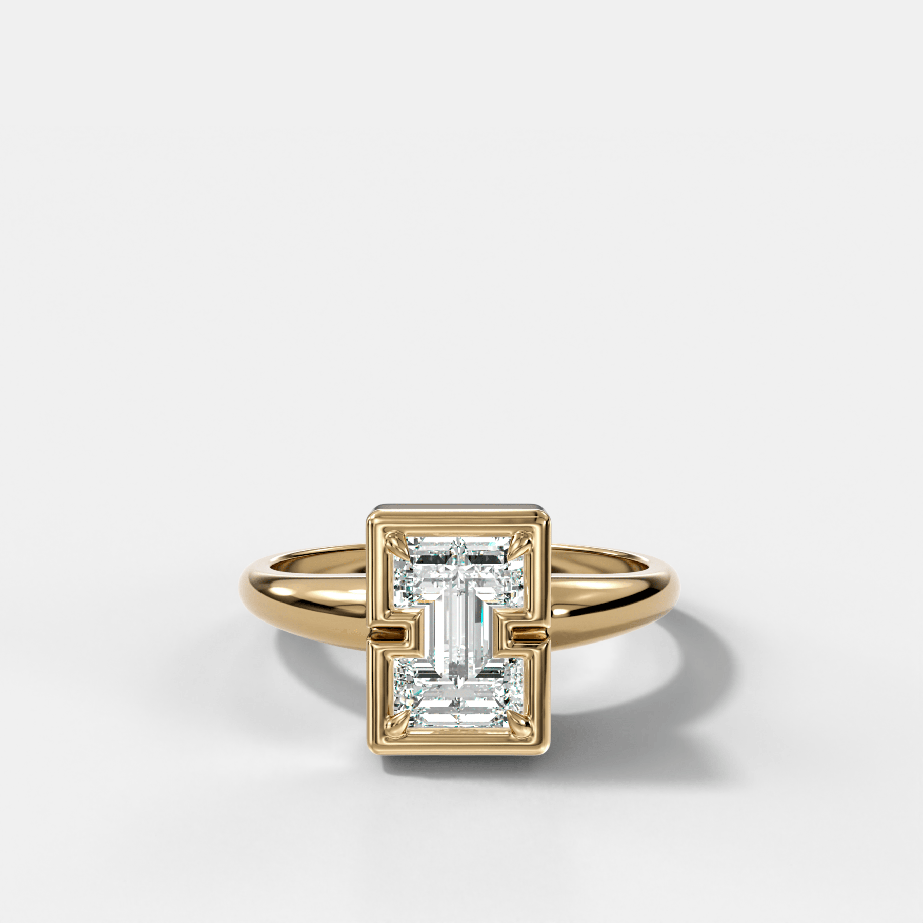 Club Diamond Initial Ring - Letter I