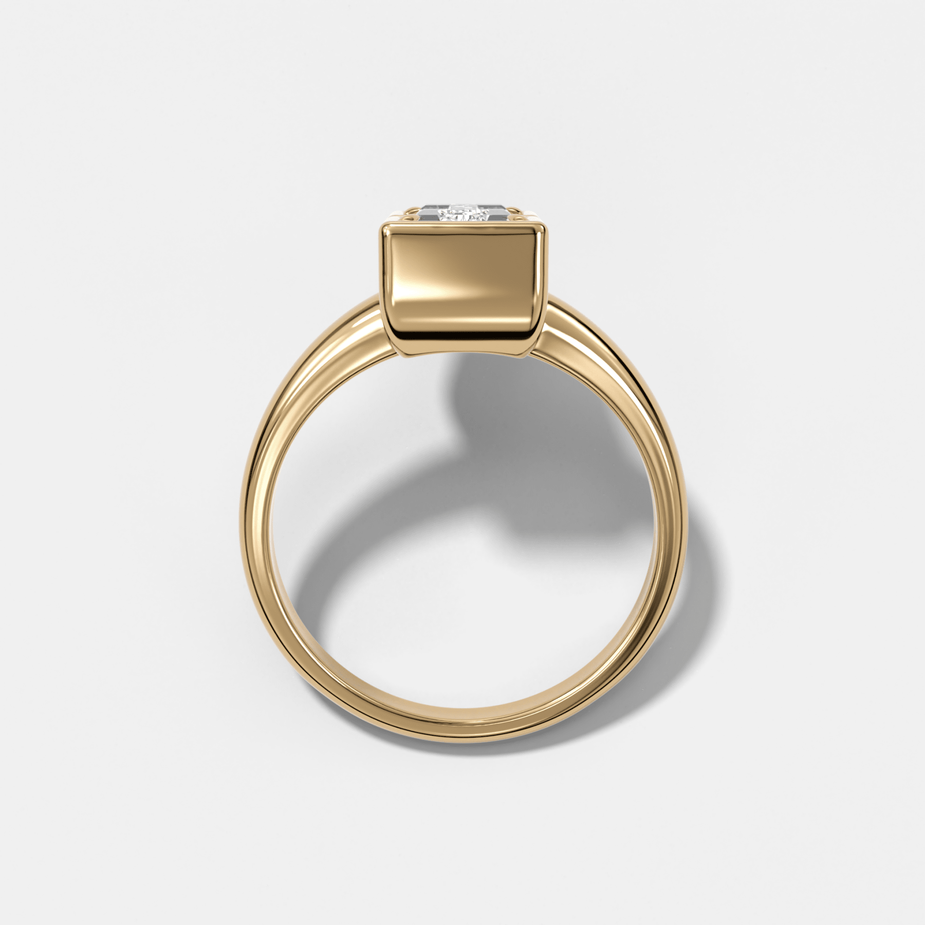 Club Diamond Initial Ring - Letter I Secondary image