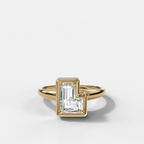 Club Diamond Initial Ring - Letter L