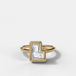 Club Diamond Initial Ring - Letter L