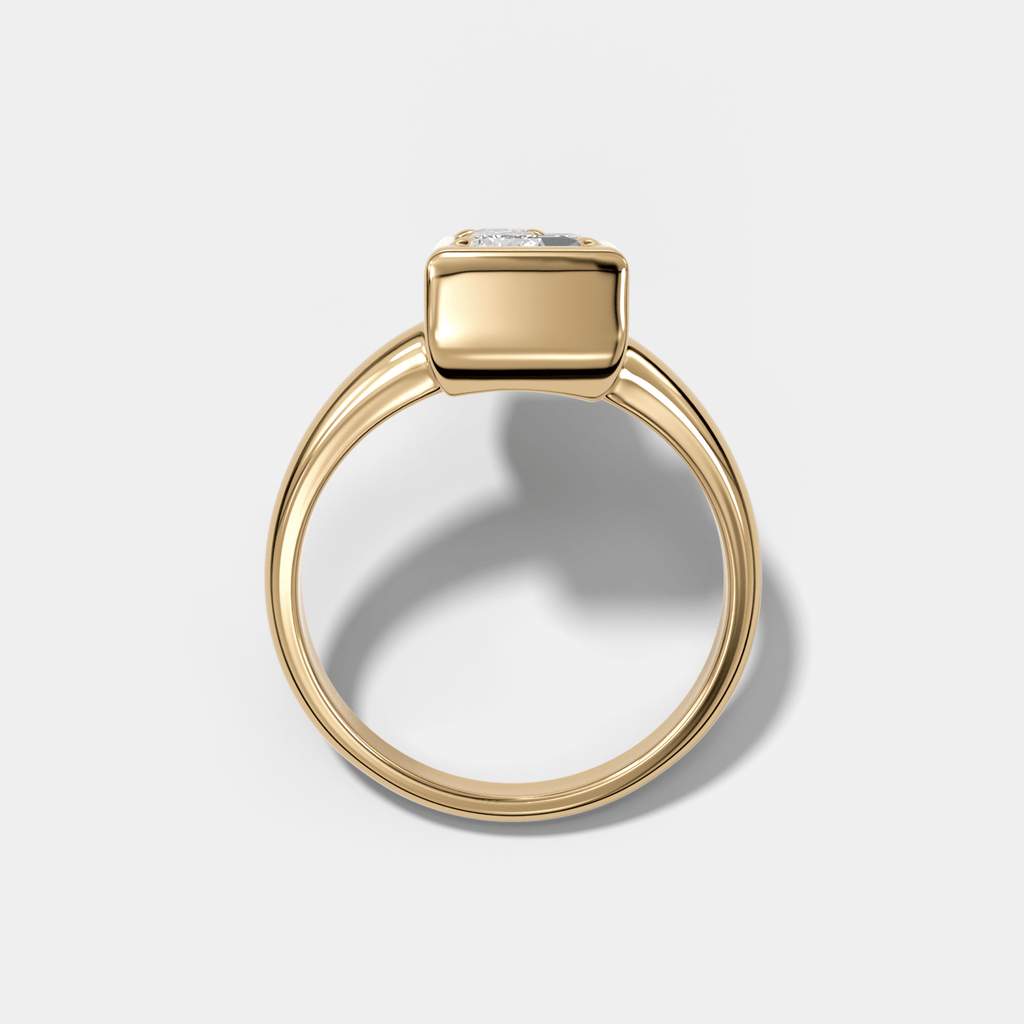 Club Diamond Initial Ring - Letter L