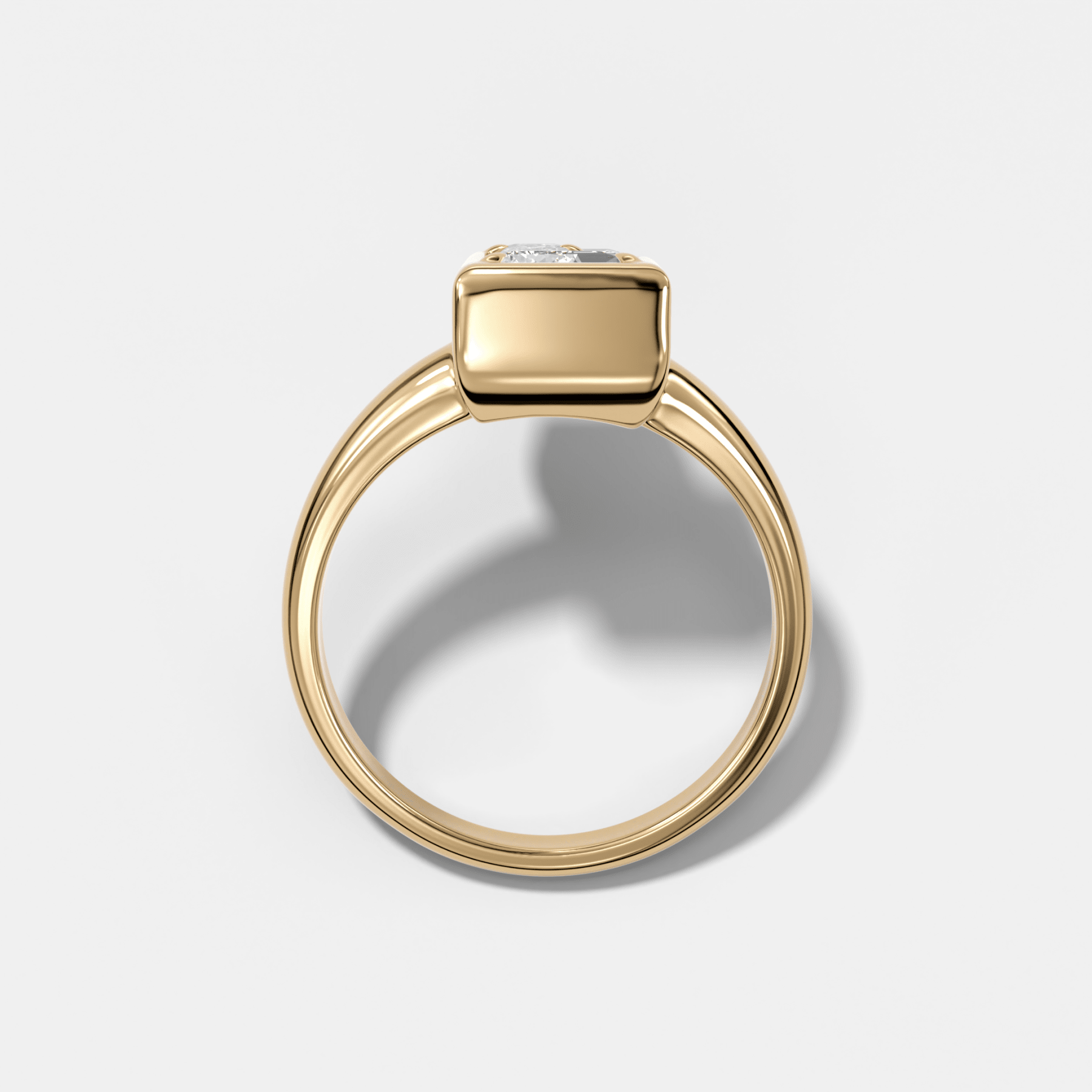 Club Diamond Initial Ring - Letter L