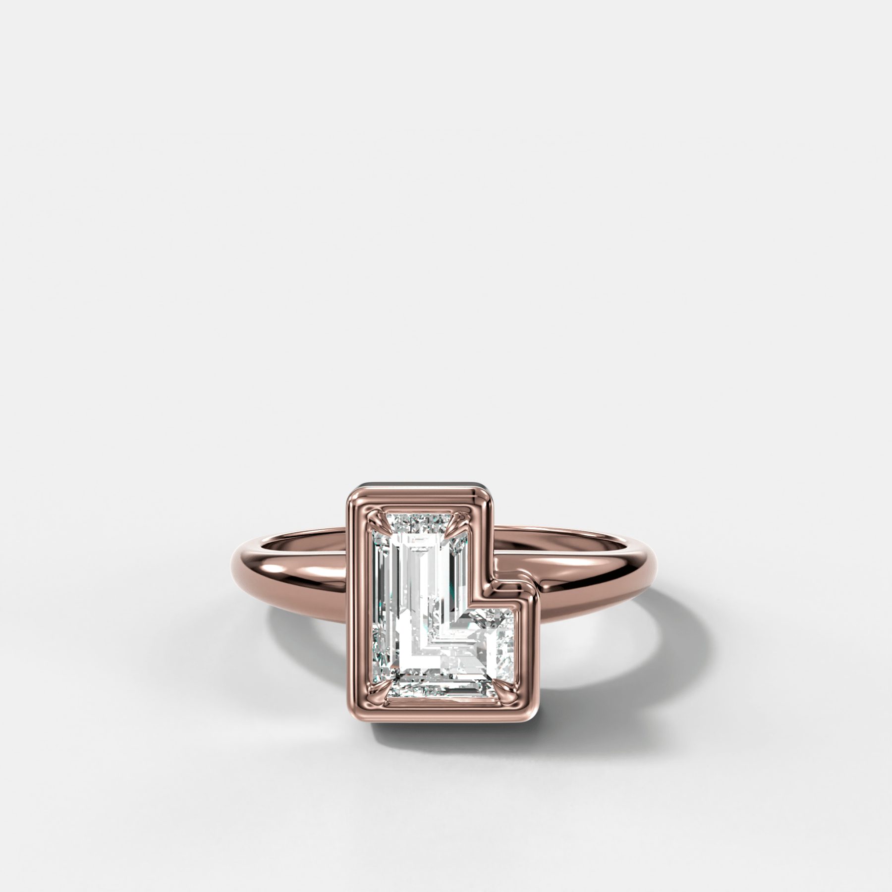 Club Diamond Initial Ring - Letter L