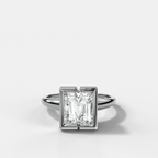 Club Diamond Initial Ring - Letter M
