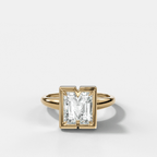 Club Diamond Initial Ring - Letter M