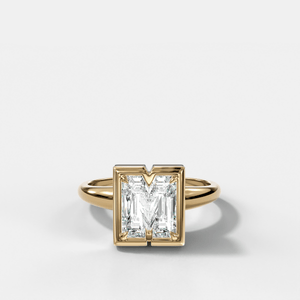Club Diamond Initial Ring - Letter M
