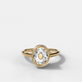 Club Diamond Initial Ring - Letter O