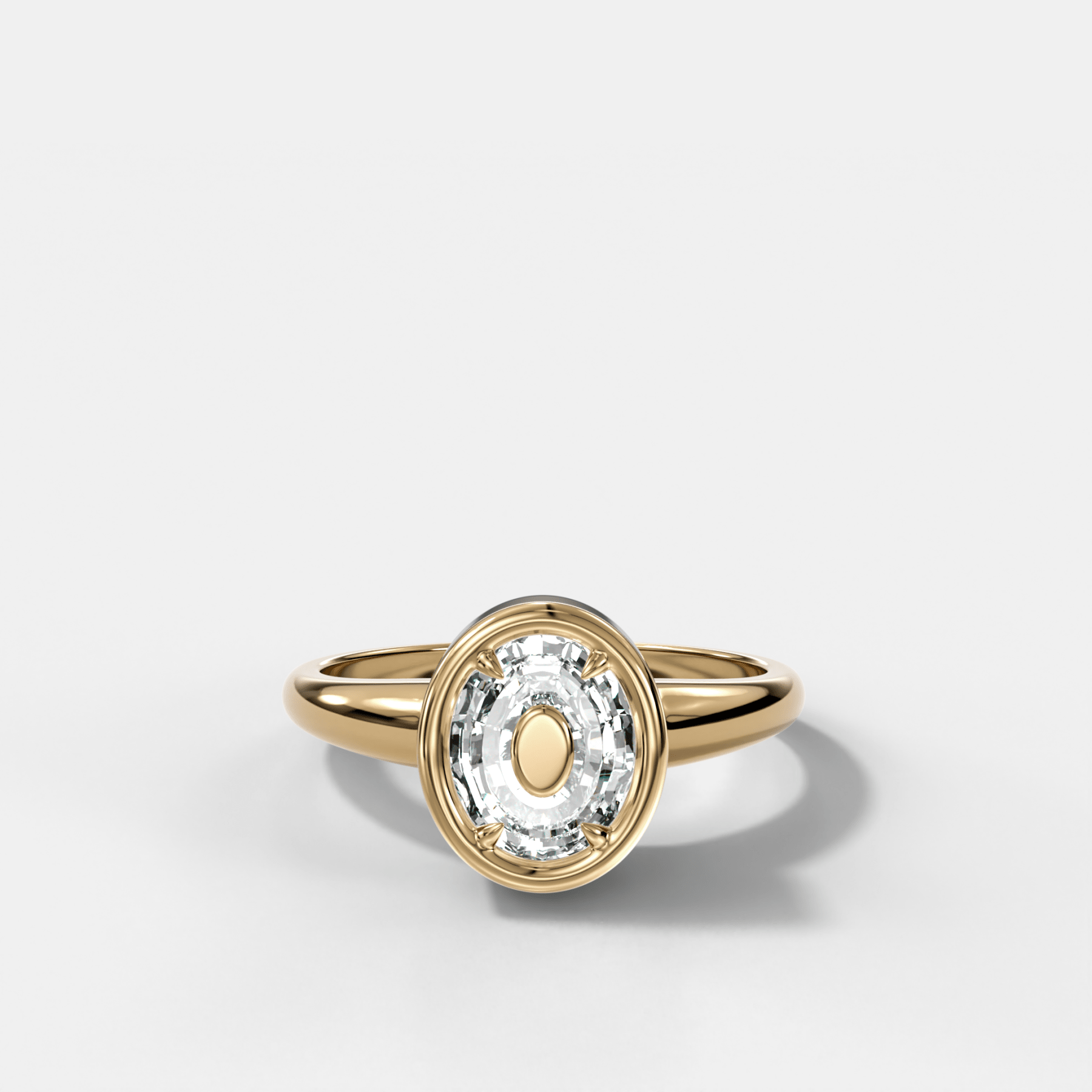 Club Diamond Initial Ring - Letter O