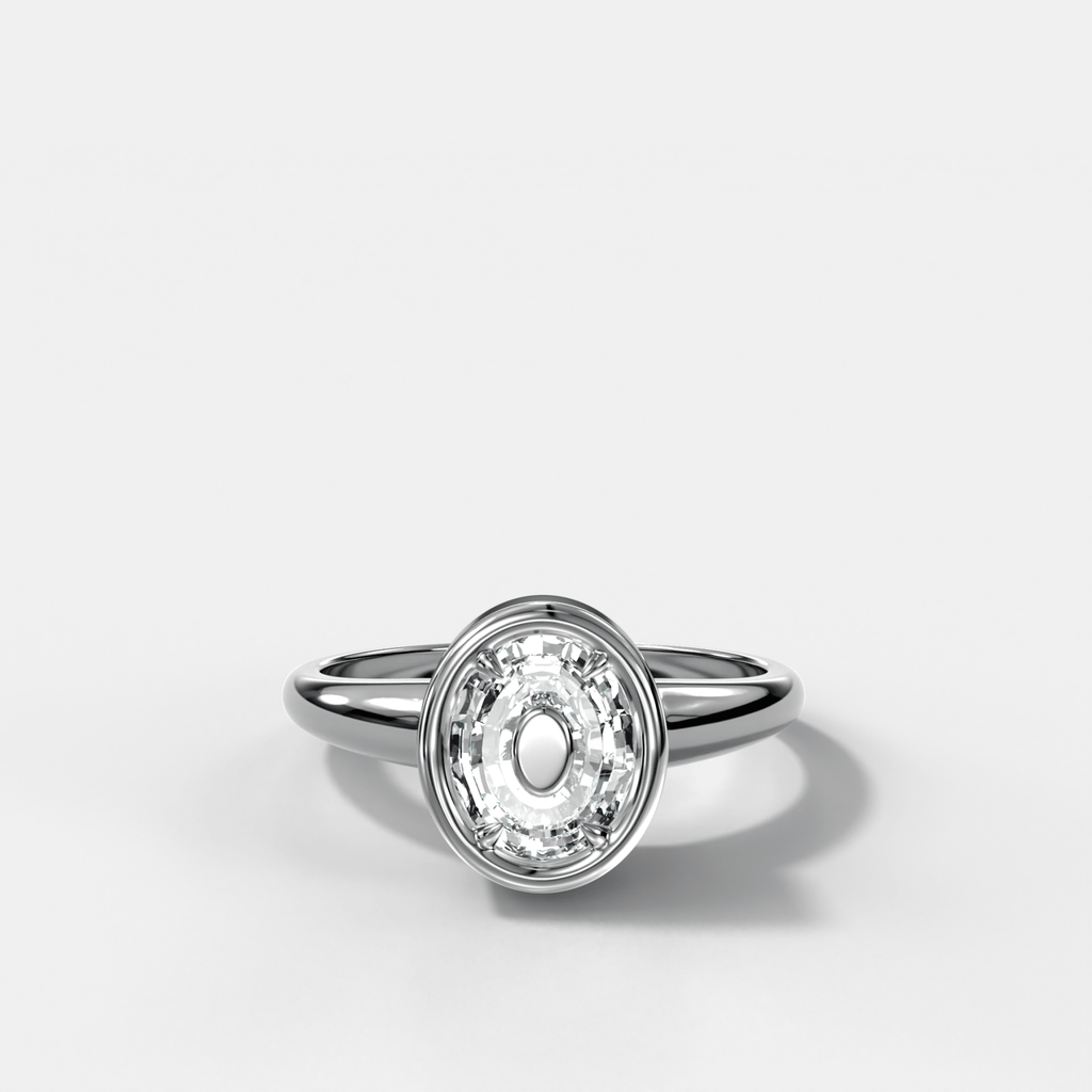 Club Diamond Initial Ring - Letter O