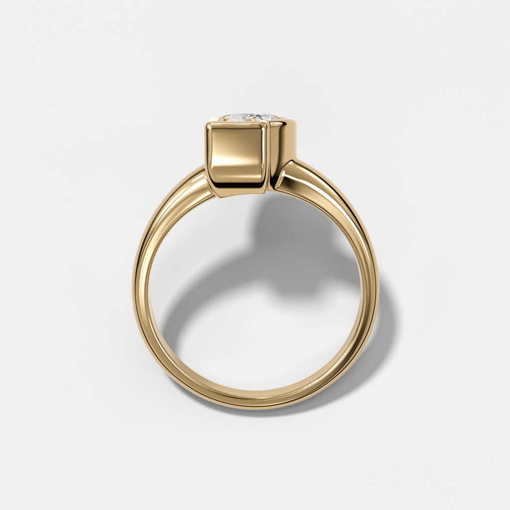 Club Diamond Initial Ring - Letter P