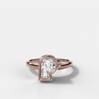 Club Diamond Initial Ring - Letter P