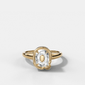 Club Diamond Initial Ring - Letter Q