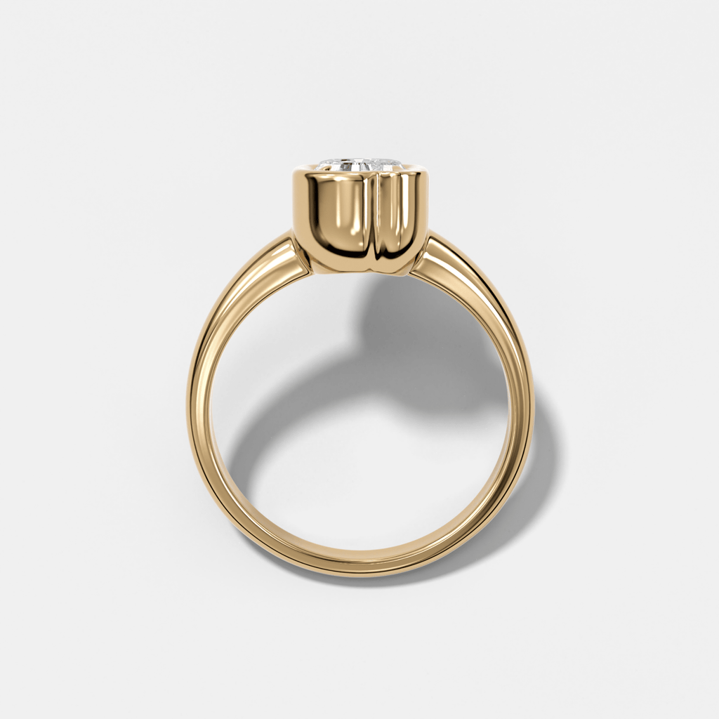 Club Diamond Initial Ring - Letter Q