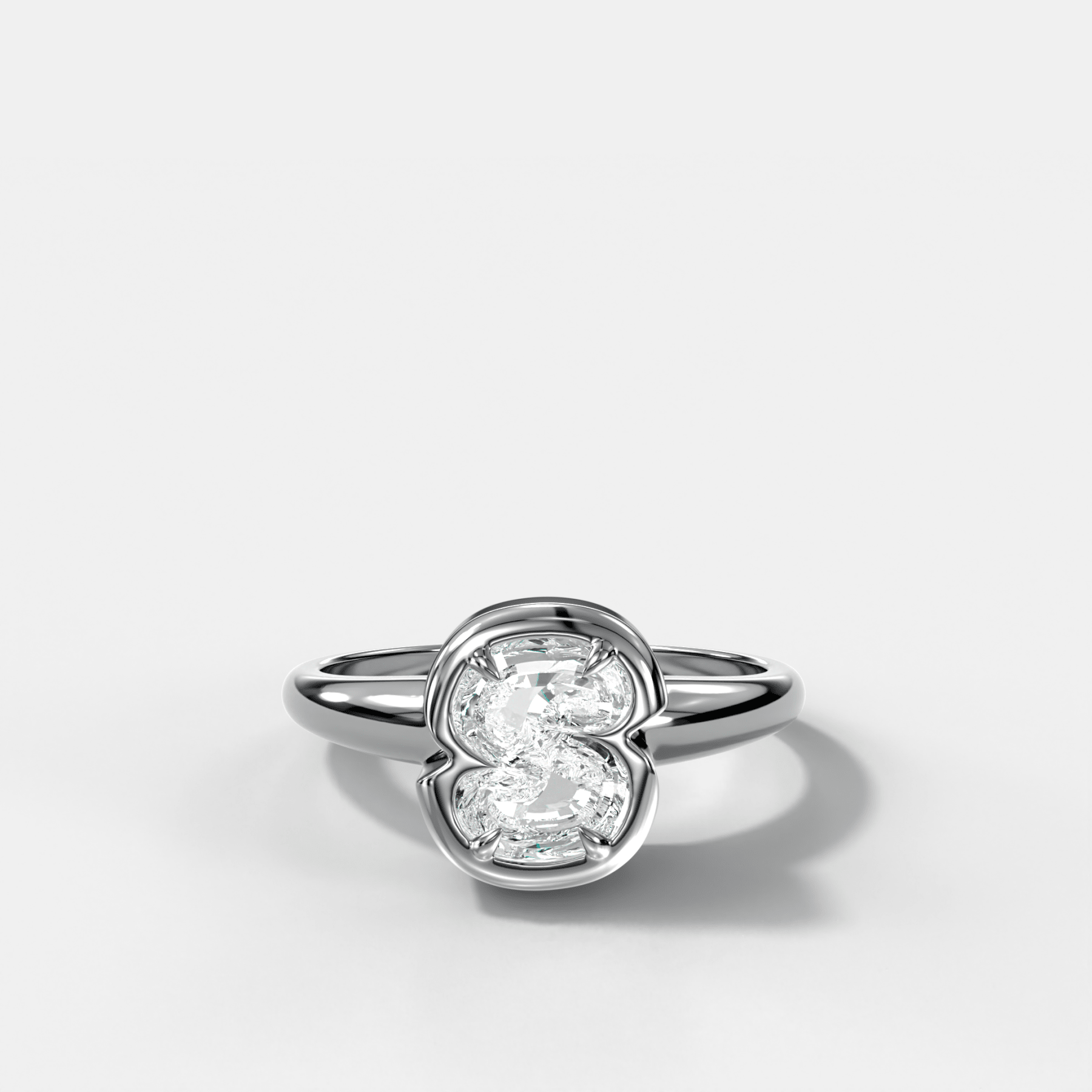 Club Diamond Initial Ring - Letter S