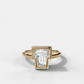 Club Diamond Initial Ring - Letter T