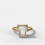 Club Diamond Initial Ring - Letter T